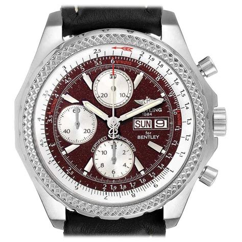 burgundy breitling bentley gt a13362|breitling bentley for sale.